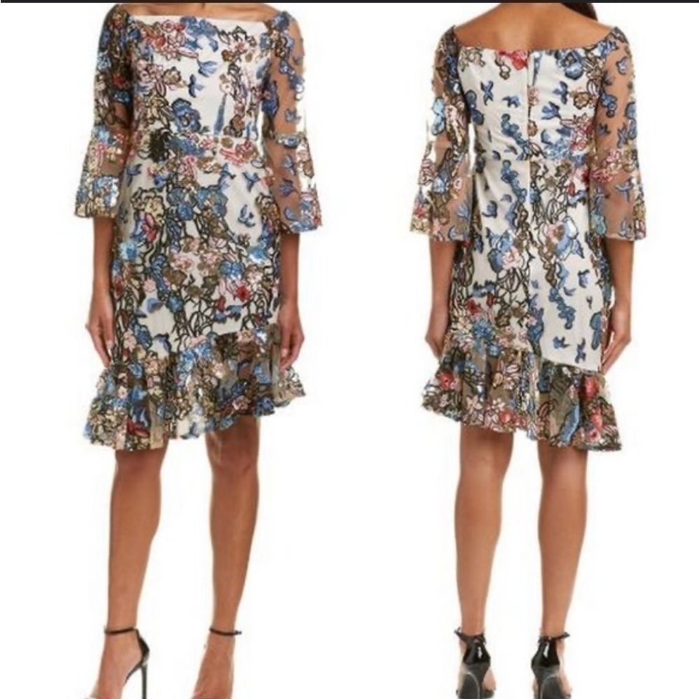 Alexia Admor NWT Off Shoulder Embroidered Dress Size 2